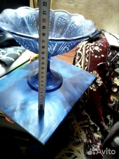 Ваза для фруктов на ножке СССР