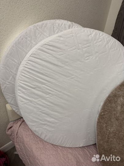 Матрас в круглую кроватку 75х75