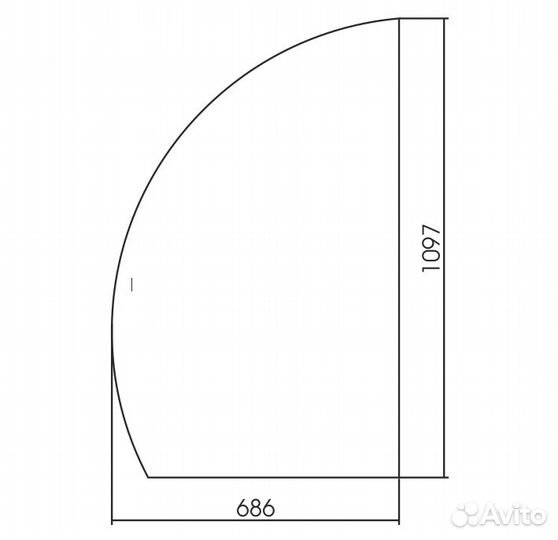 Зеркало silver mirrors 686*1097 выключатель-датчи