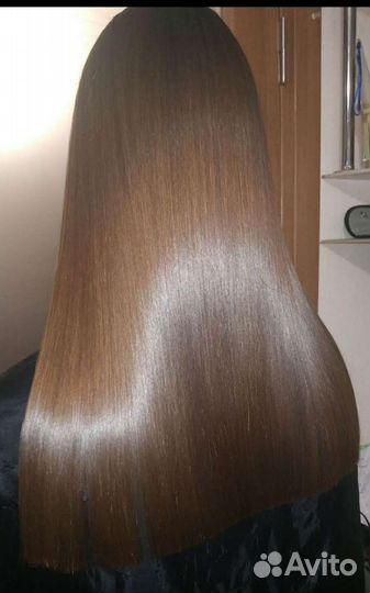 Кератиновое выпрямление волос