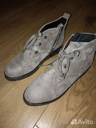 Полуботинки замшевые женские 39 размер