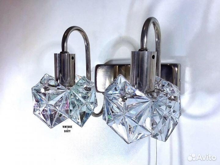 Светильник настенный бра хрусталь СССР