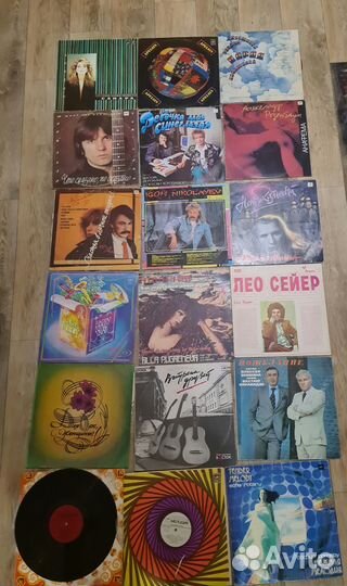 Виниловые пластинки СССР большие и миньоны