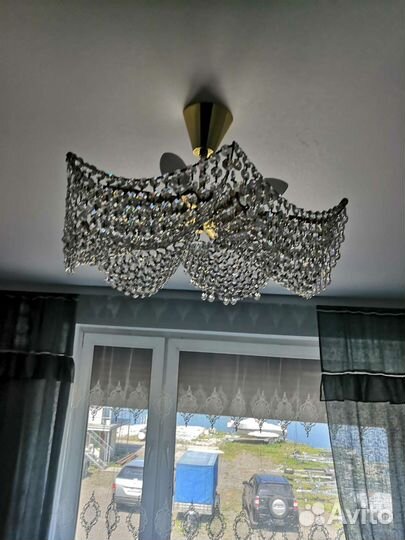 Люстра хрустальная чехословакия