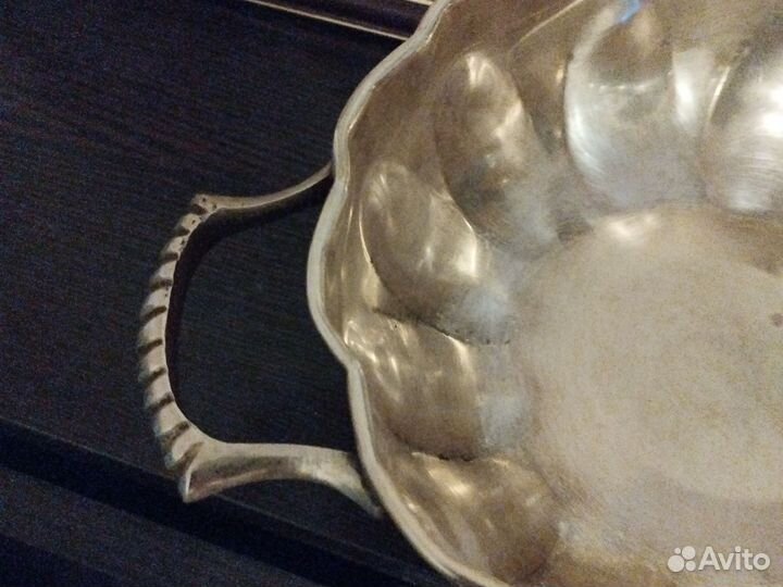 Ваза для фруктов латунь