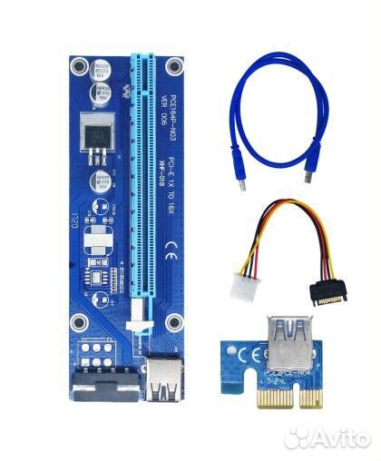Райзер molex, 6pin