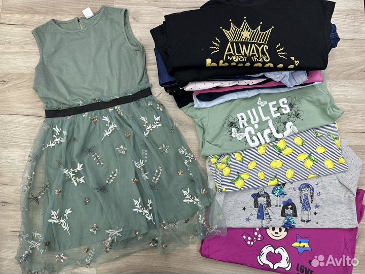 Вещи пакетом на девочку 146