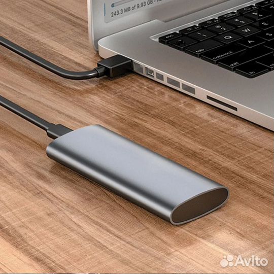 Корпус для SSD M.2 nvme/ngff, Type-C 3.1
