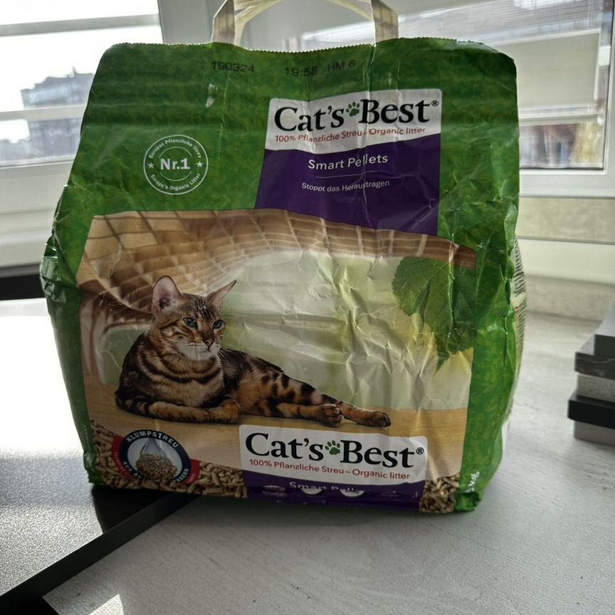 Наполнитель древесный Cat's Best SMART Pellets