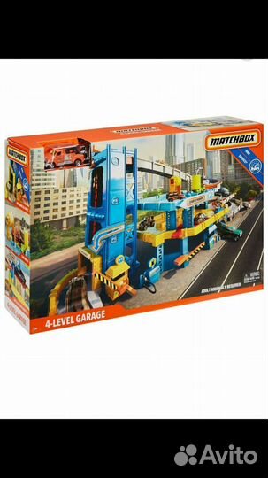 Новый набор Matchbox четырехуровневый гараж