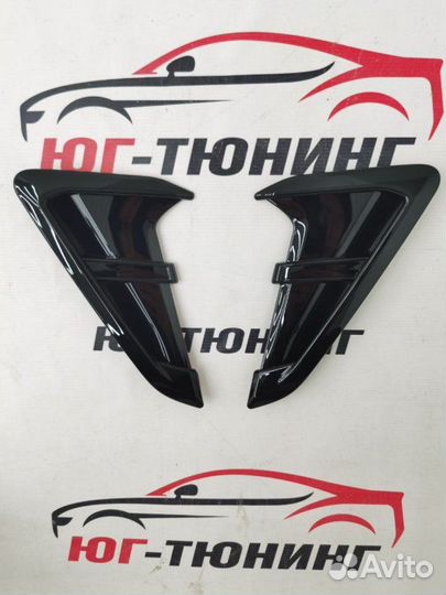 Жабры на крылья BMW G01/G02 в стиле X3/Х4 M черные