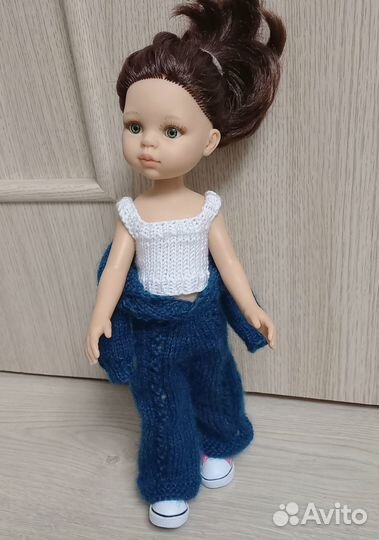 Вязаный комплект куклам 30-32 (типа Паола Рейна) 1