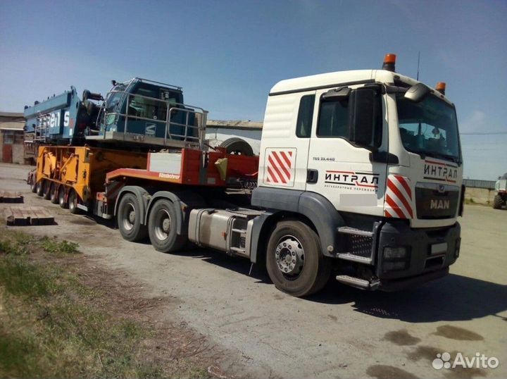 Трал от 300км. Грузоперевозки Негабарита межгород