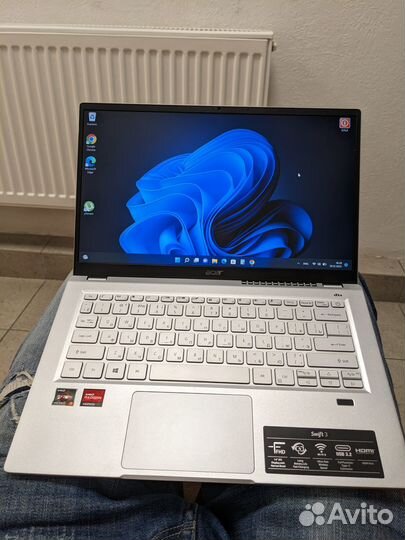 Acer Swift 3 ips fullhd/ryzen gen 5/8gb/256gb