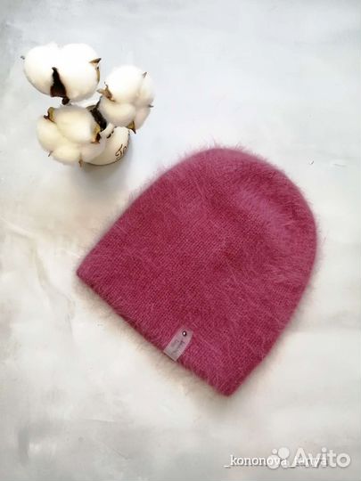 Шапочка бини двойная из пуха норки