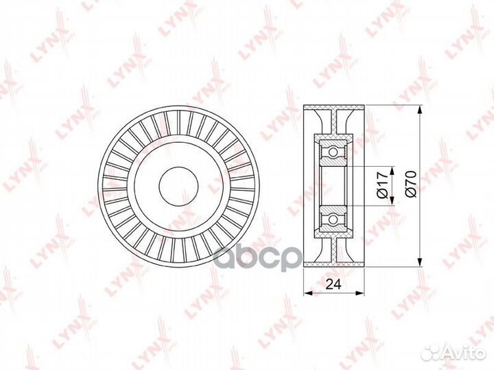 Ролик натяжной Toyota Rav4 Aca3/Gsa3 05-13 PB5129