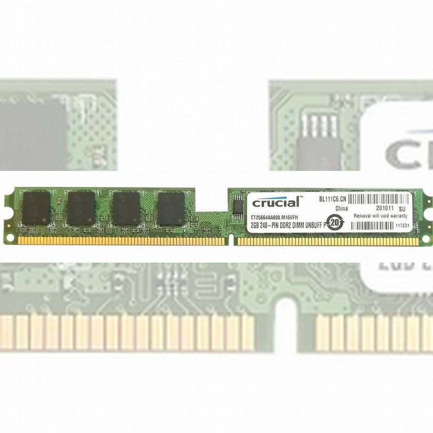 [CT25664AA800.M16VFH] Оперативная Память Crucial 2gb Ct25664aa800.M16vfh