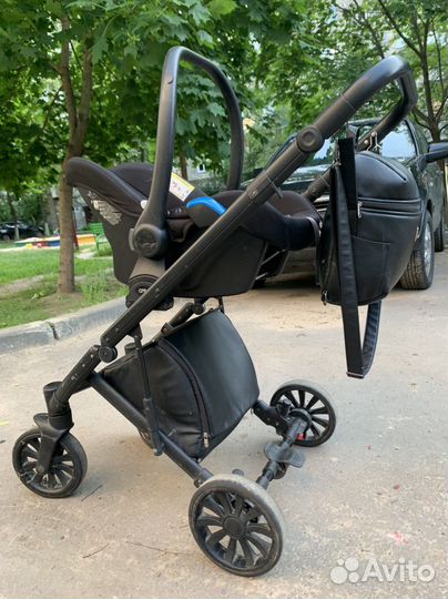 Коляска anex cross 3 в 1 кожа