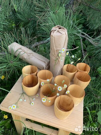 Набор стопок из массива липы