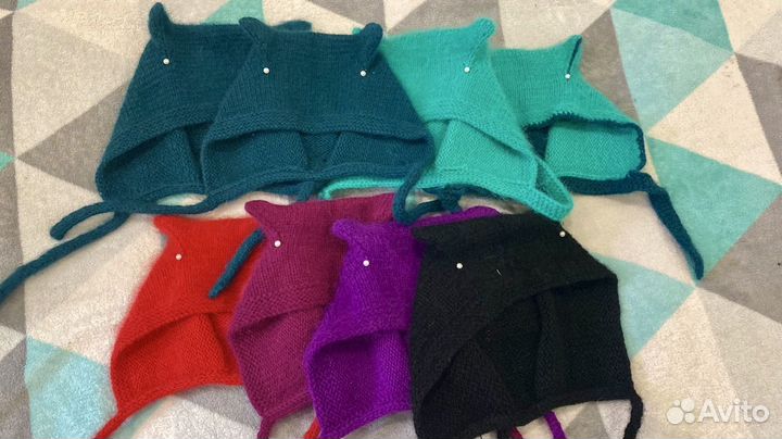 Чепчик с ушками, шапка с ушками