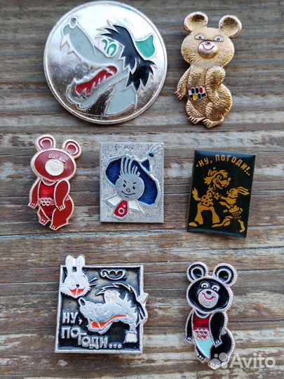 Значки-мультяшки СССР