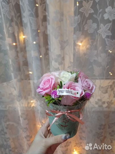 Букет из мыльных цветов