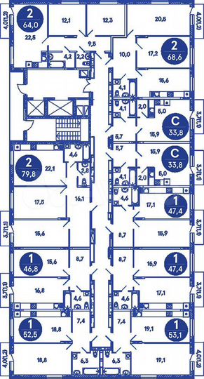 1-к. квартира, 67 м², 10/35 эт.