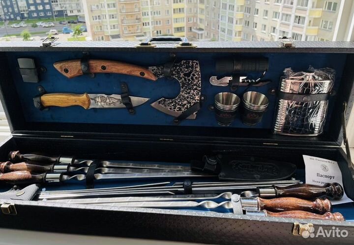 Шашлычный набор в кейсе