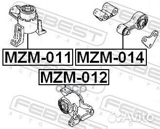 Опора двигателя mazda 6 02-07 зад. MZM-014 Febest