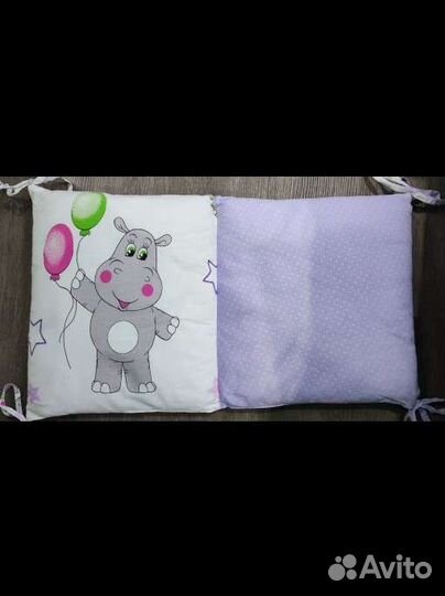 Мягкие бортики для детской кроватки