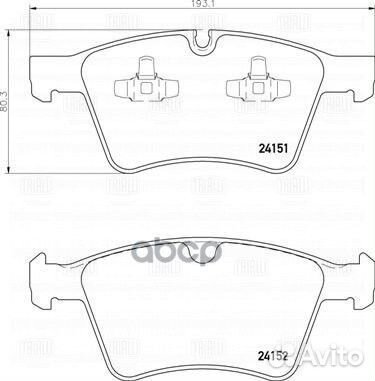 Колодки торм. для а/м Mercedes GL (X164) (06)