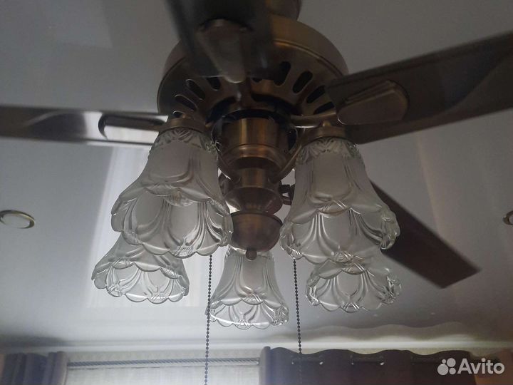 Люстра потолочная бронза бу