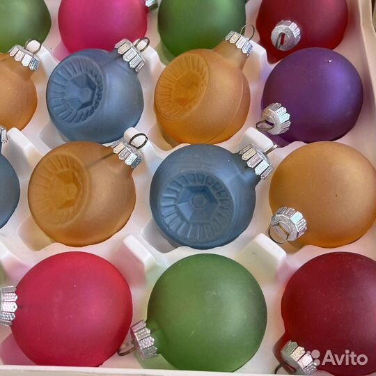 Набор матовых шаров гдр 20шт в родной коробке