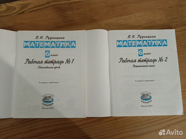 Рабочие тетради по математике 6 класса Рудницкой