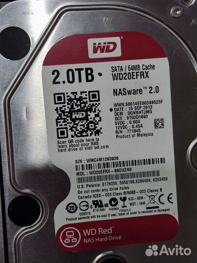 Жесткий диск SATA hdd 3.5, 1 и 2 Tb