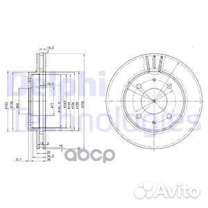 Диск тормозной комплект 2 шт. BG3202 Delphi