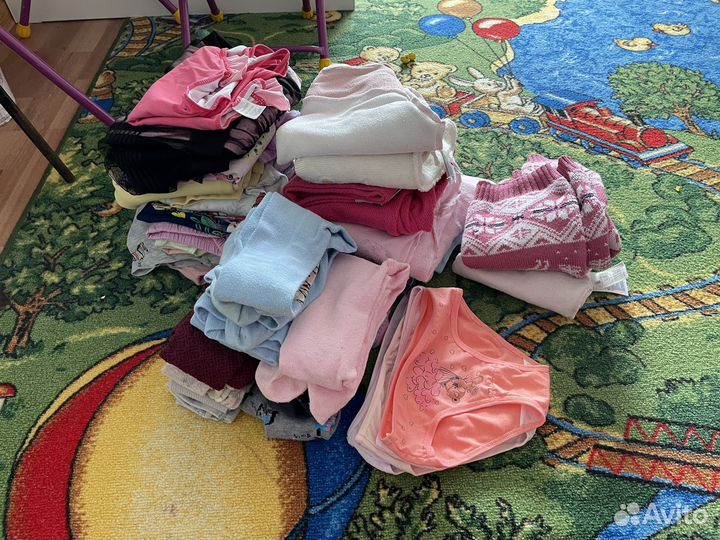 Вещи пакетом на девочку от 110 размера