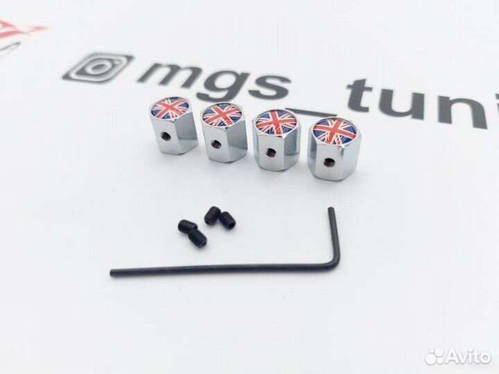 Колпачки на ниппель British Flag с антикражей