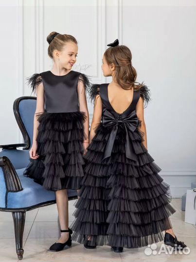 Платье нарядное 2в1 для девочки 146-152 (10-11лет)