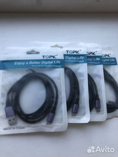 Microusb - usb кабель topk