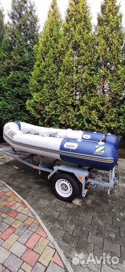 Лодка Zodiac France+ Двигатель Хонда+ прицеп