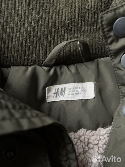 Куртка h&m зимняя для мальчика 116 122