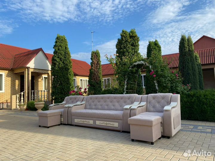 Диван раскладной и кресла