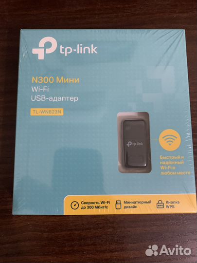 Wi fi адаптер usb TP link N300 мини (TL-WN823N)