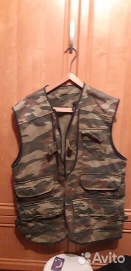 Комуфляжная зимняя куртка, штаны, жилет. Охота