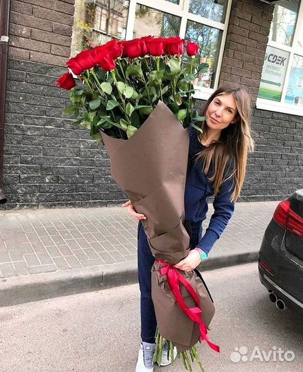 Высокие розы 150 160 170 180 190см доставка Москва