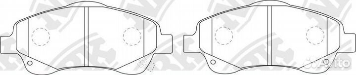 Колодки дисковые nibk PN1233