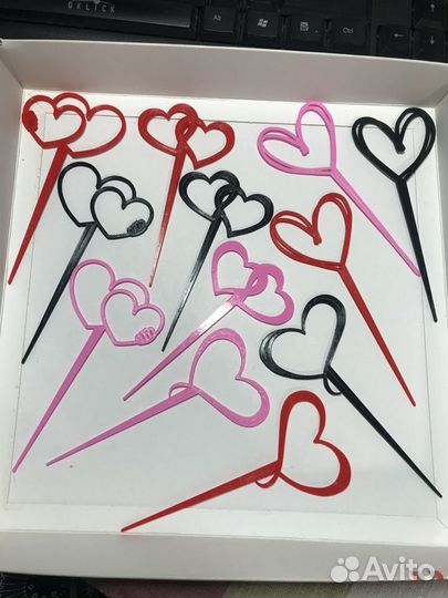 Привидения сердечки топперы брелки тыквы гирлянды