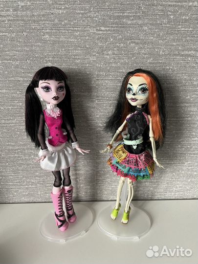 Куклы Monster high Дракулаура и Скелита