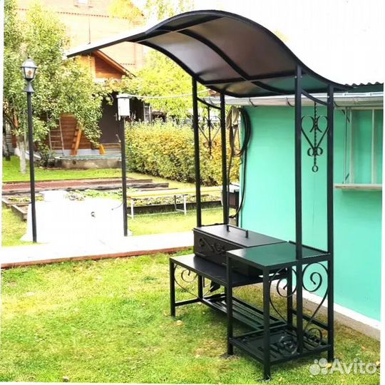 Мангал С печкой под казан